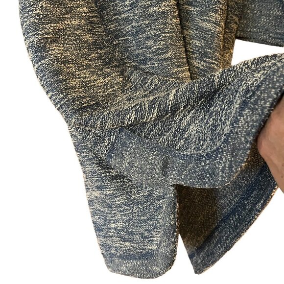 Robert Louis Blue Heathered Stretch Knit Tunic Shirt Dress with Pockets - Picture 6 of 10